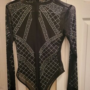 Rhinestone Body Suit
